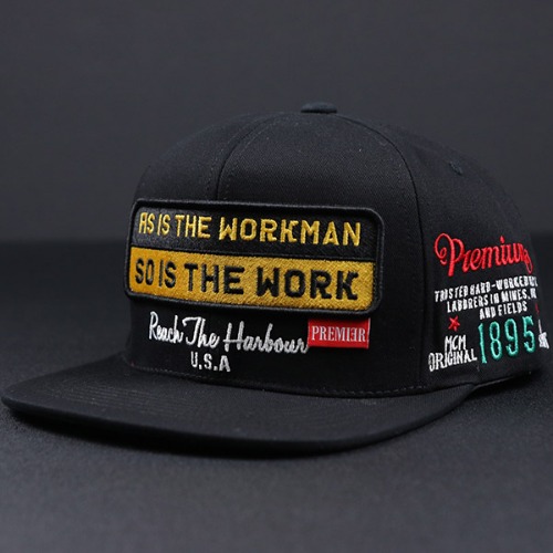 P3R THE WORKMAN 워크맨 프리미어 스냅백 블랙
