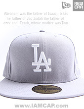 [NEWERA] MLB BASIC CUSTOM LOS ANGELES DODGERS 59FIFTY 엠엘비 베이직 로스엔젤레스 다저스 뉴에라 커스텀 모자 # GRAY/WHITE