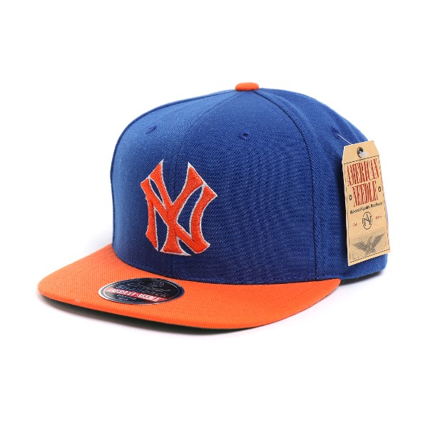[American Needle] 아메리칸 니들 뉴욕로고 스냅백 New york logo Snapback Hat # BLUE/ORANGE