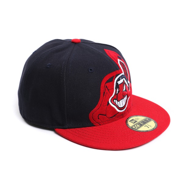 [NEWERA] 뉴에라 59FIFTY MLB Cleveland Indians 클리브랜드 인디언스 two-tone # DARK NAVY / RED