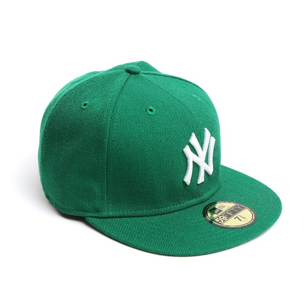 [NEWERA] MLB BASIC CUSTOM NEW YORK YANKEES 59FIFTY 엠엘비 베이직 뉴욕 양키스 뉴에라 커스텀 모자 # KELLY/WHITE