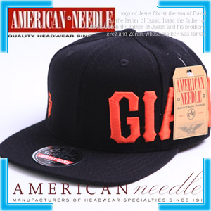 [American Needle] 아메리칸 니들 스냅백 샌프란시스코 Sanfrancisco Giants Snapback Hat # BLACK